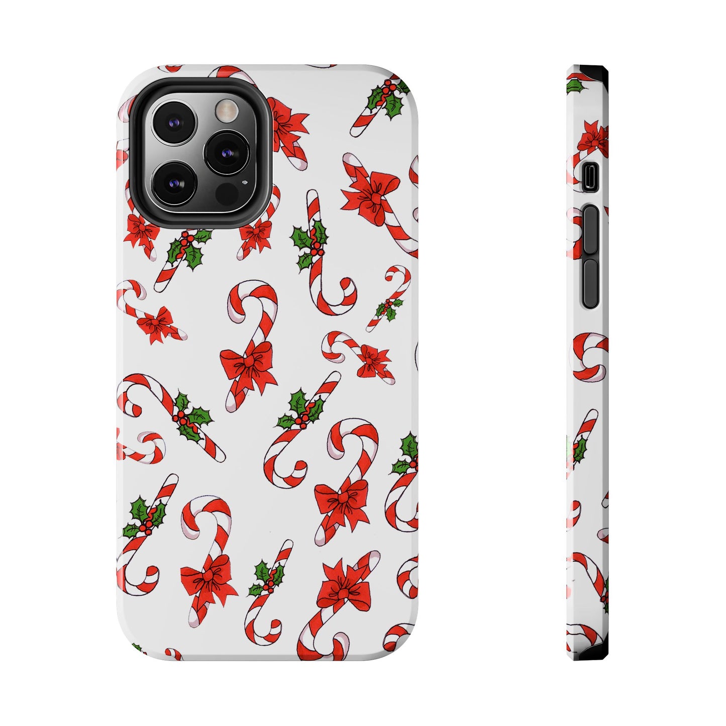 Candy Cane Crowd White Phone Case