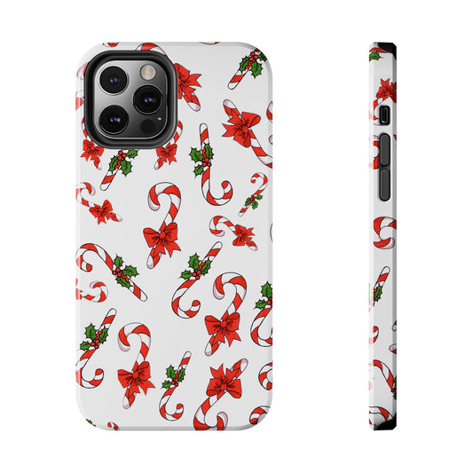 Candy Cane Crowd White Phone Case