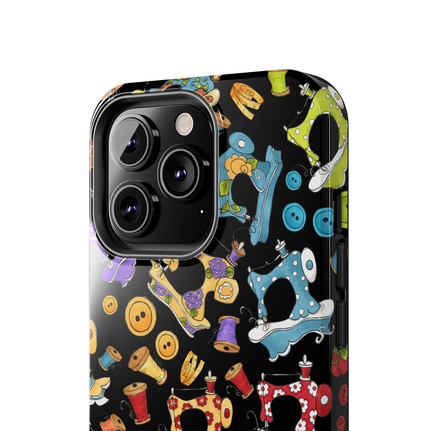 Sew Assorted Black Phone Case