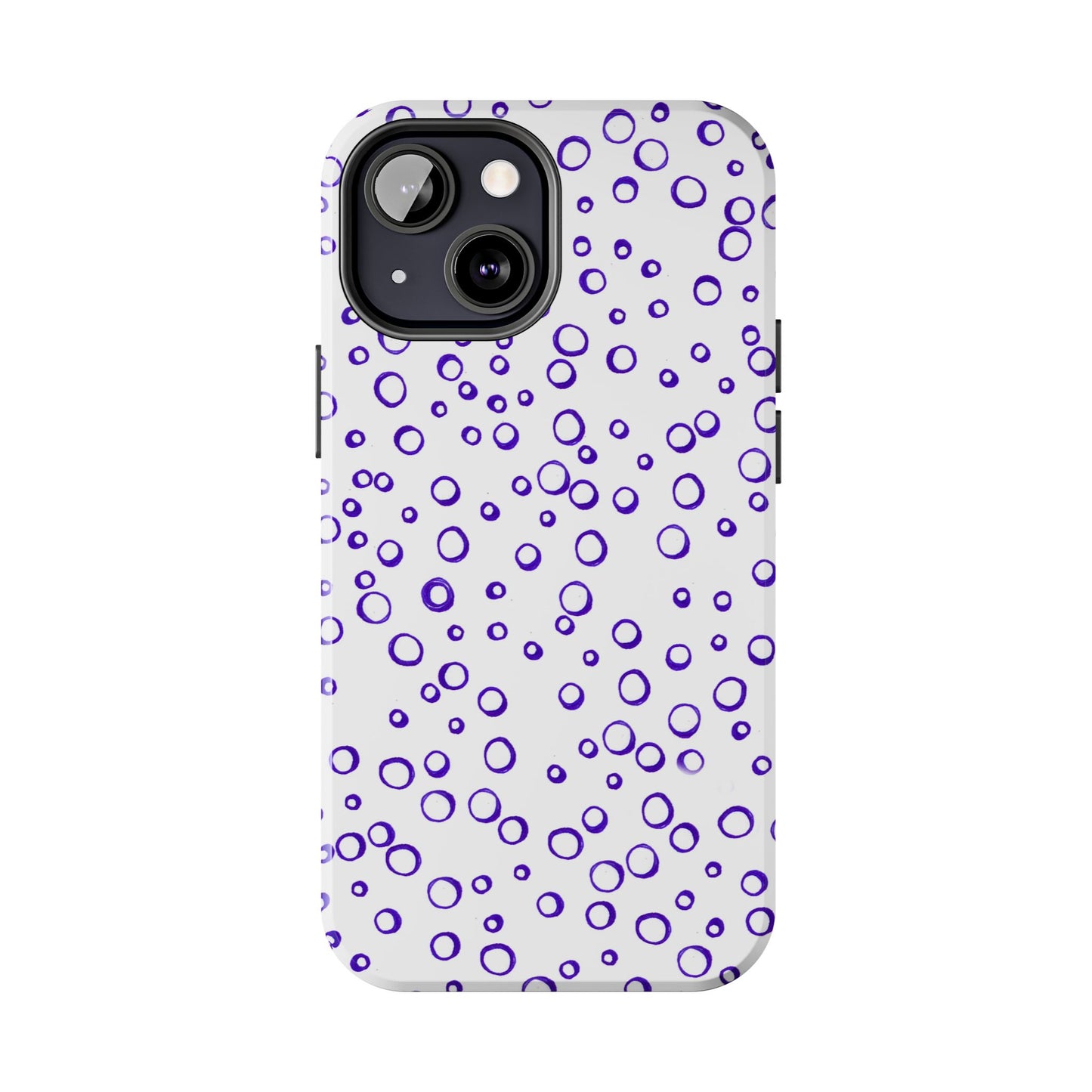 Blue See Through Dots Phone Case