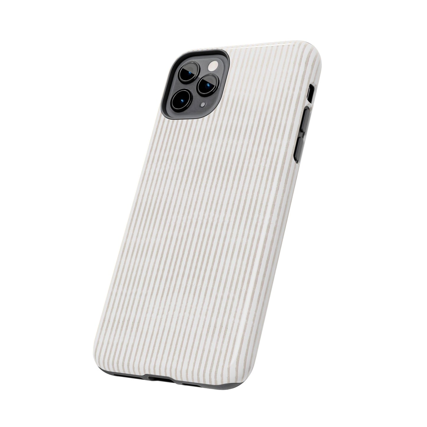Stripe White / Gray Phone Case