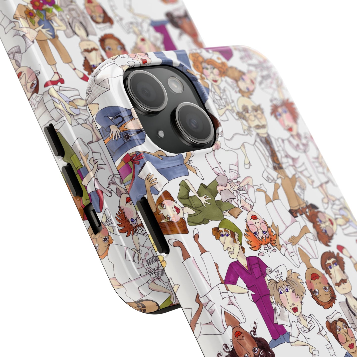 Diverse Nurse White Phone Case