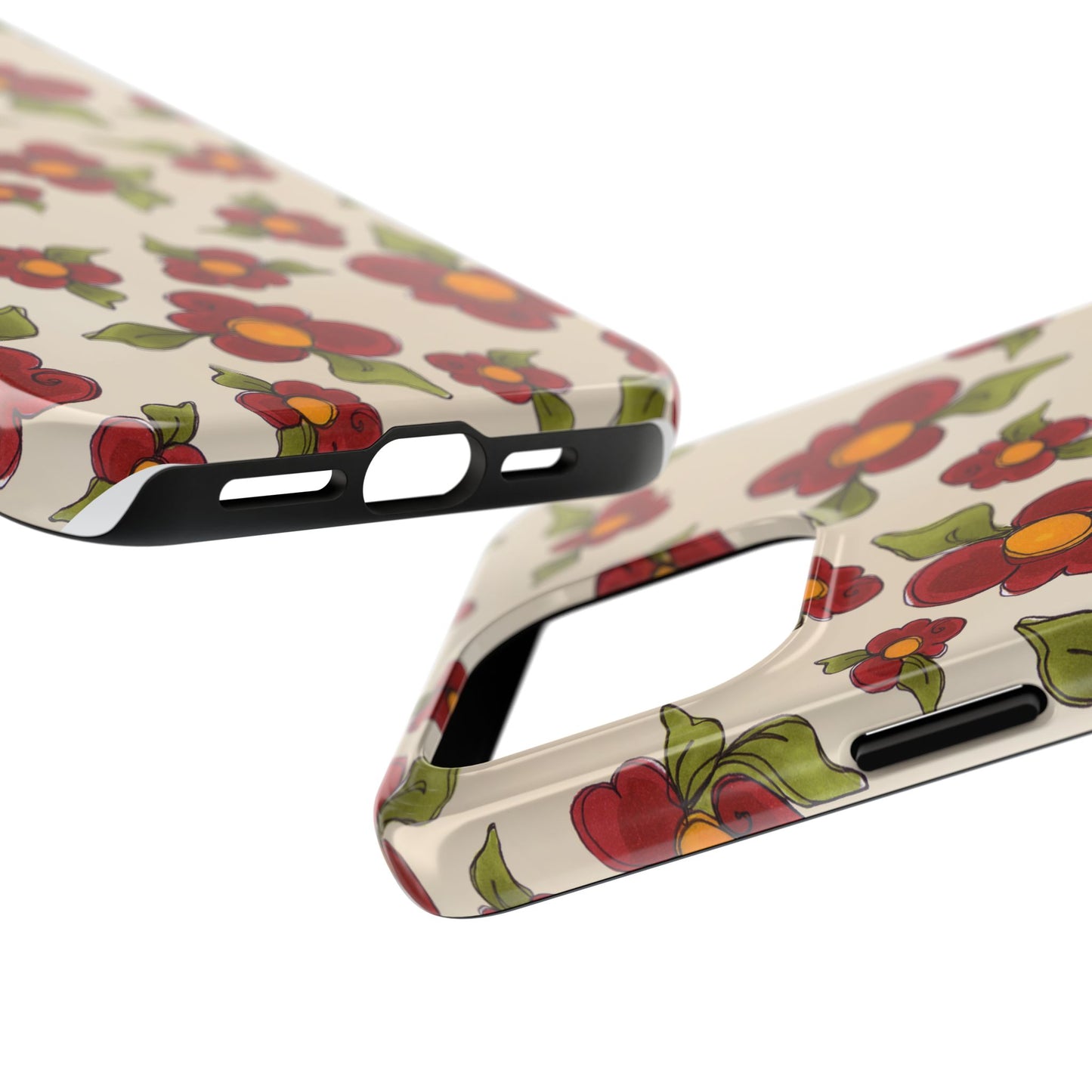 Chili Pepper Daisies Phone Case