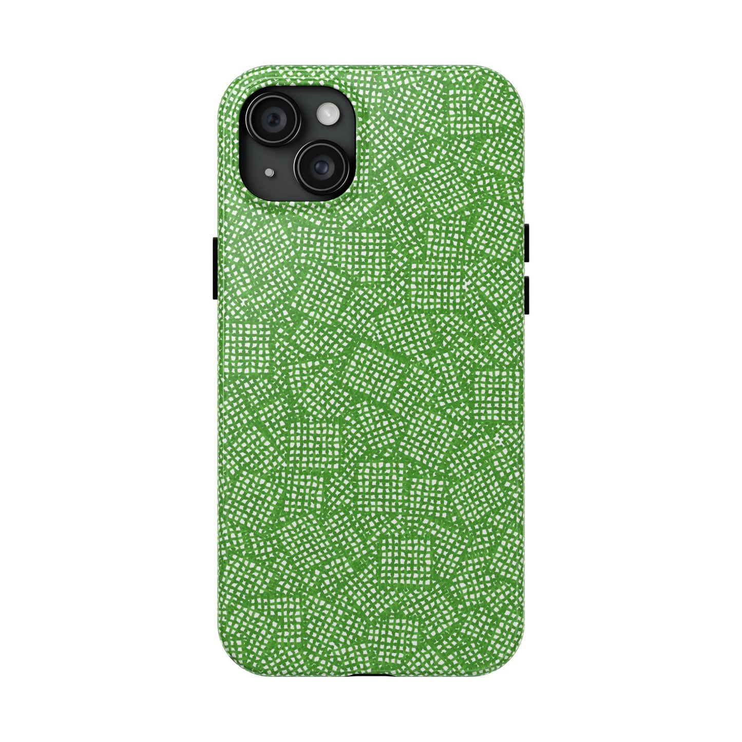 Check Patch Small Green Phone Case