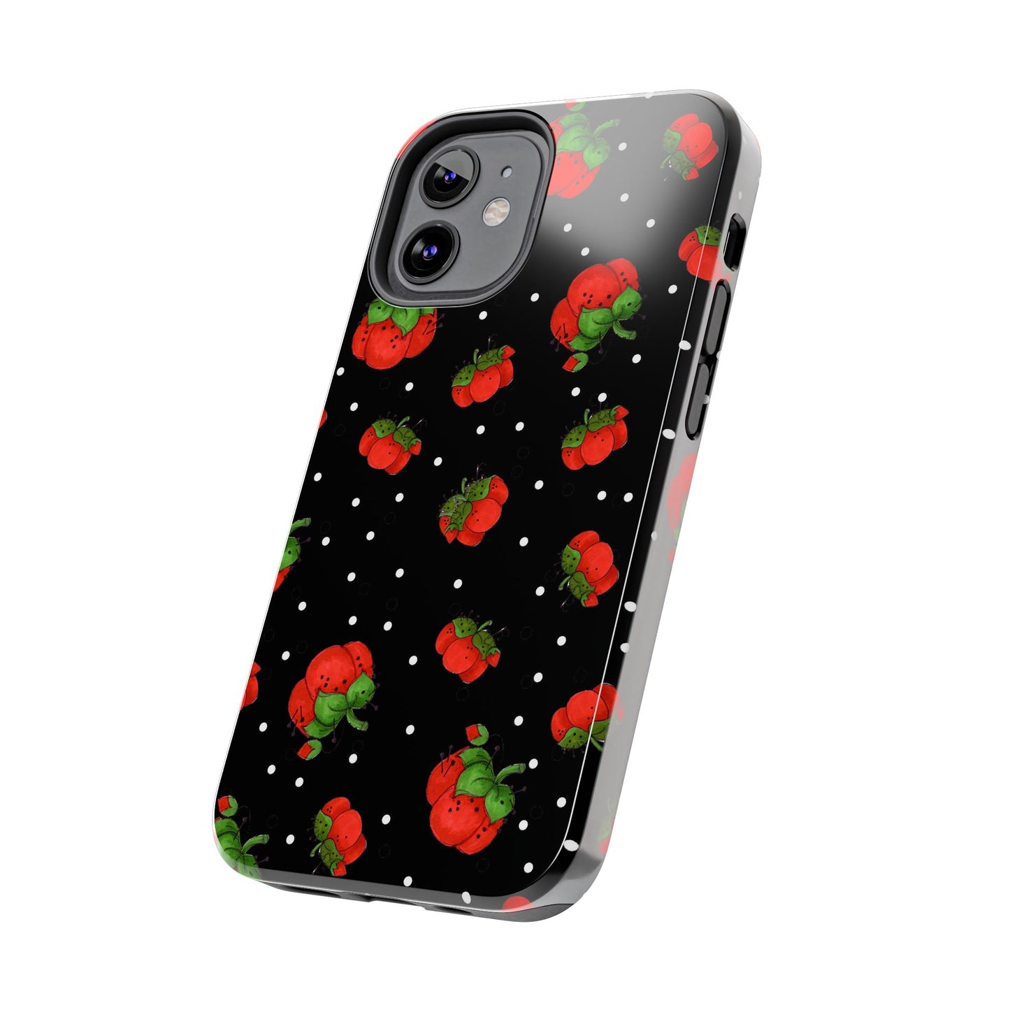 Pin Dots Black Phone Case