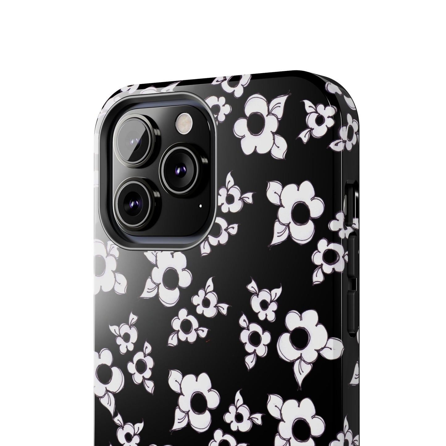 Daisy Cluster Black / White Phone Case