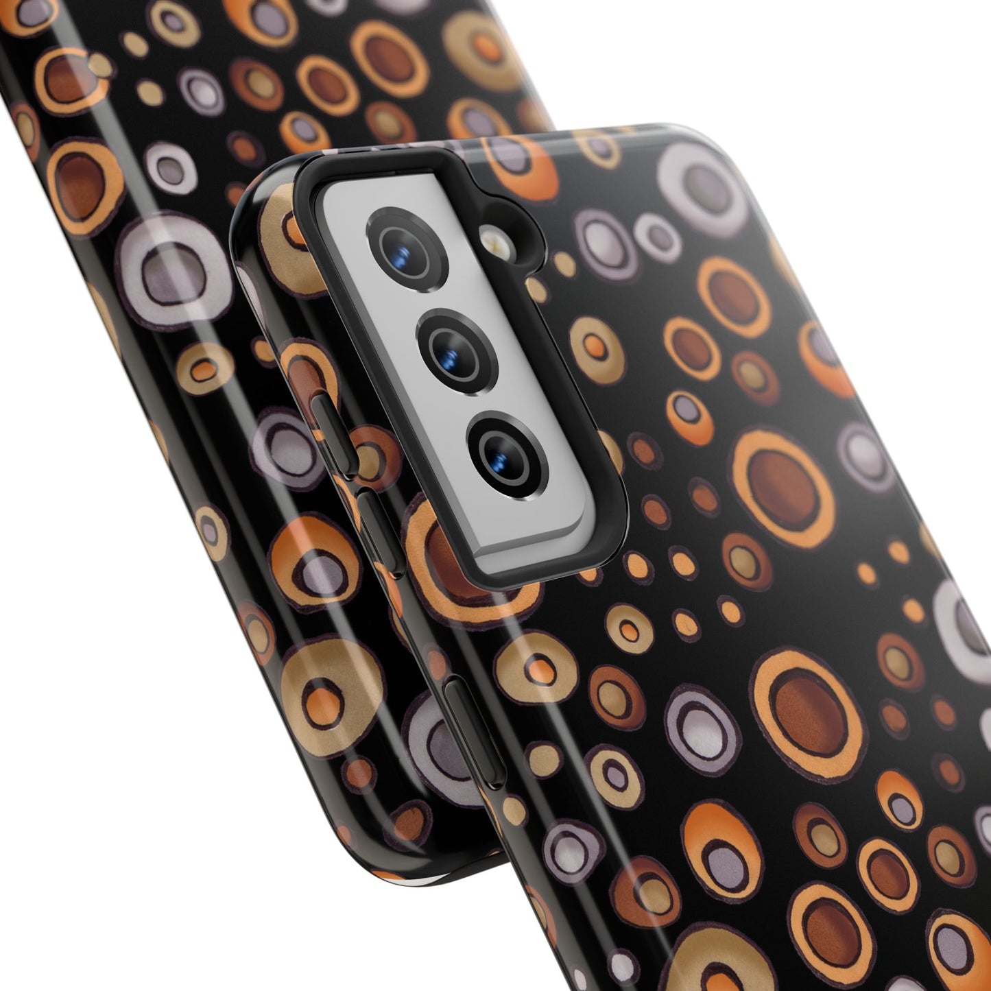Doggy Dots Black Phone Case