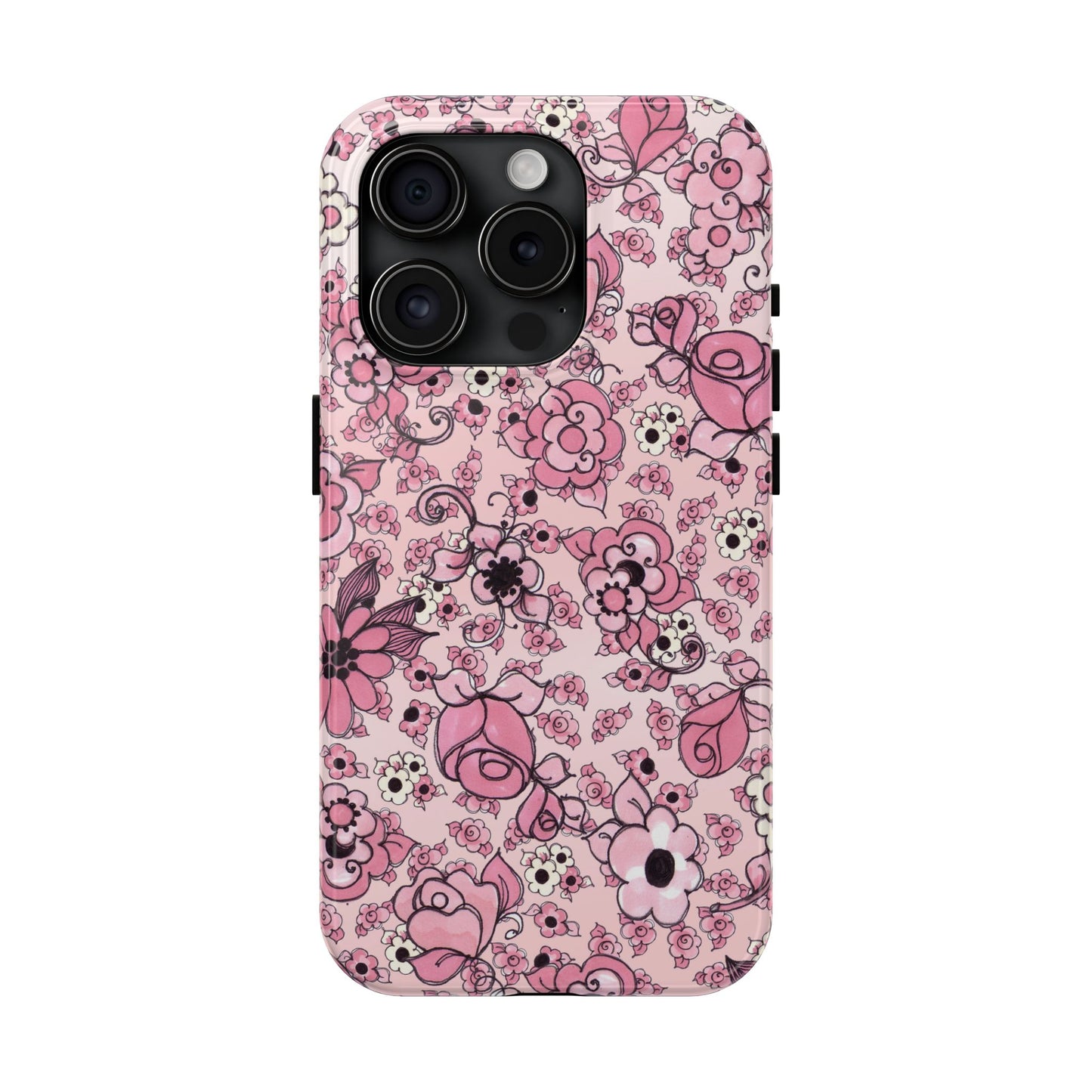Profuse Posies Pink Phone Case