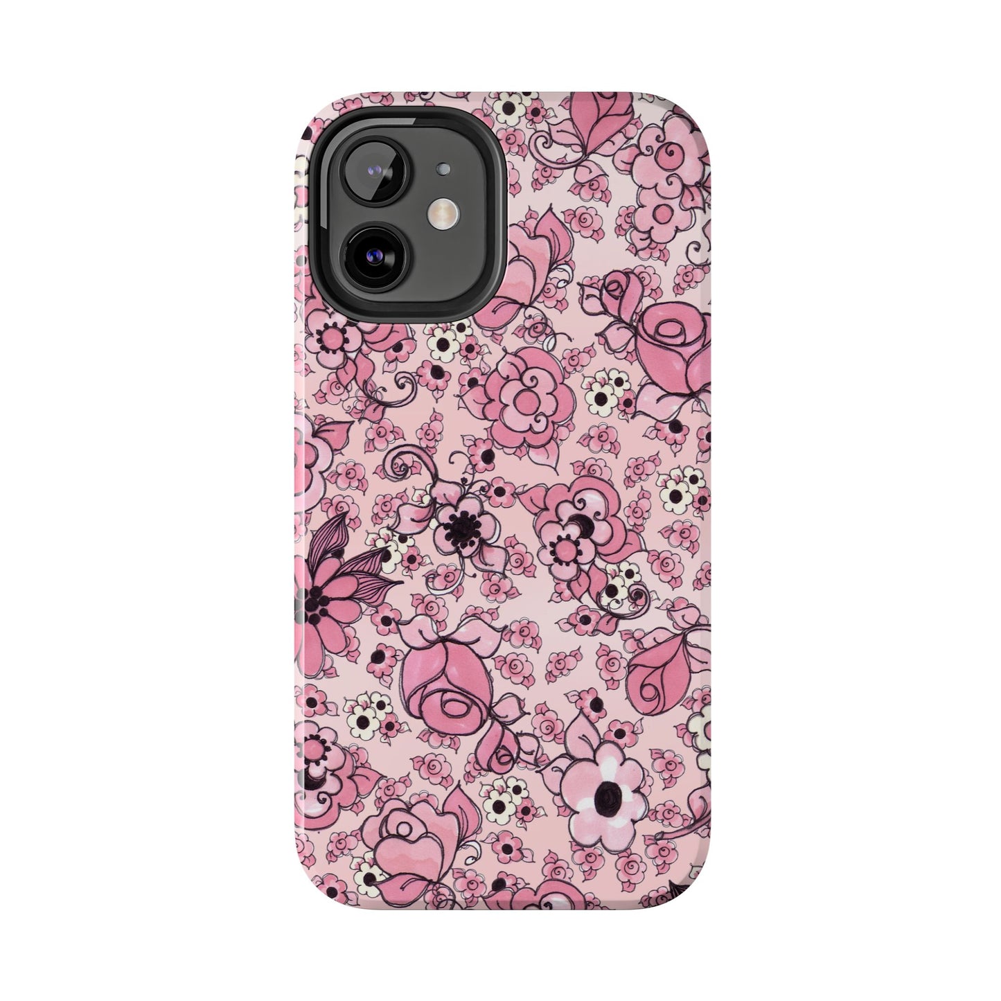 Profuse Posies Pink Phone Case
