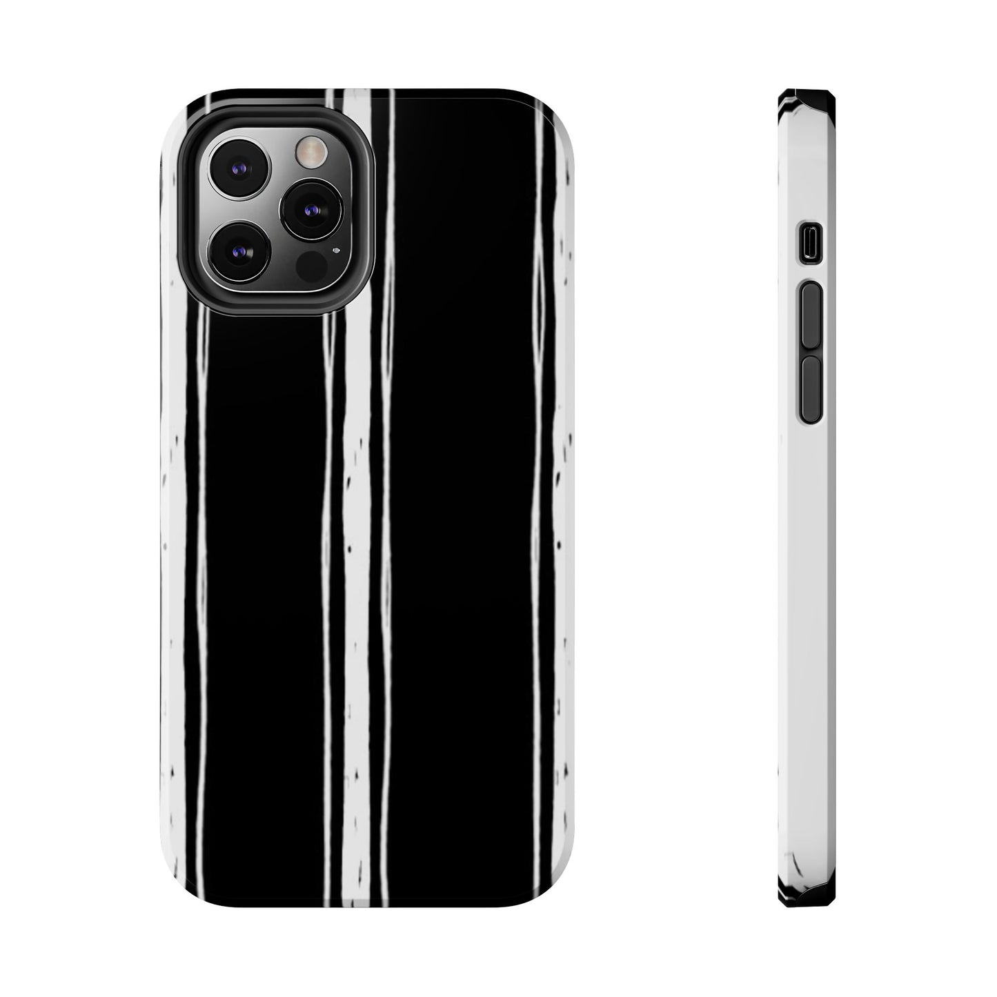 Black / White Stripe Phone Case