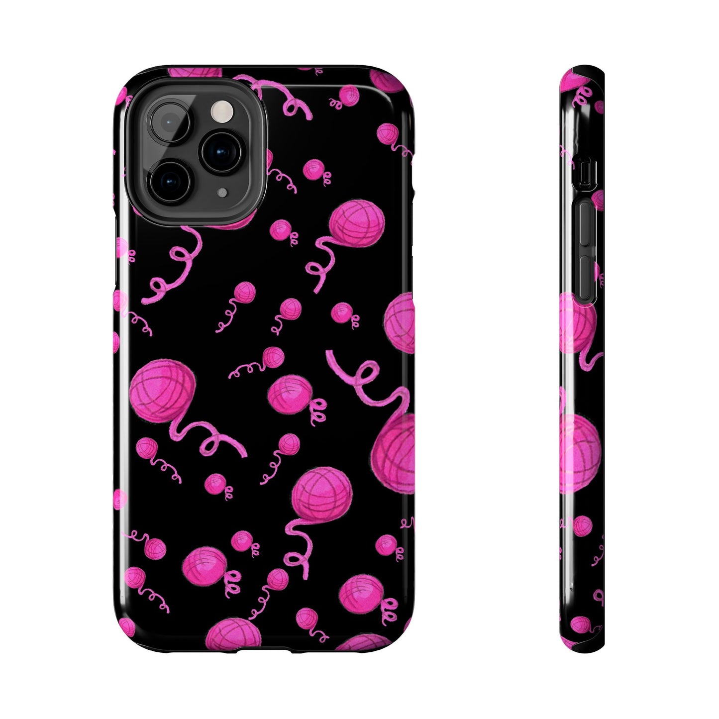 Yarniverse Black / Pink Phone Case
