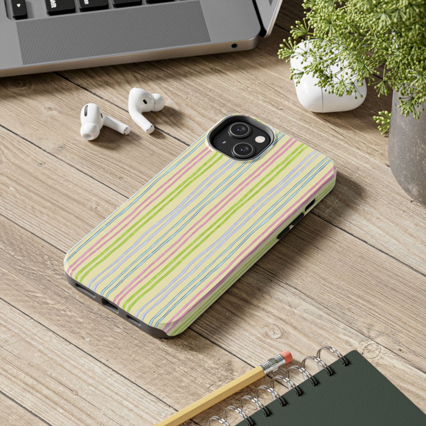 Belle Stripe Yellow Phone Case