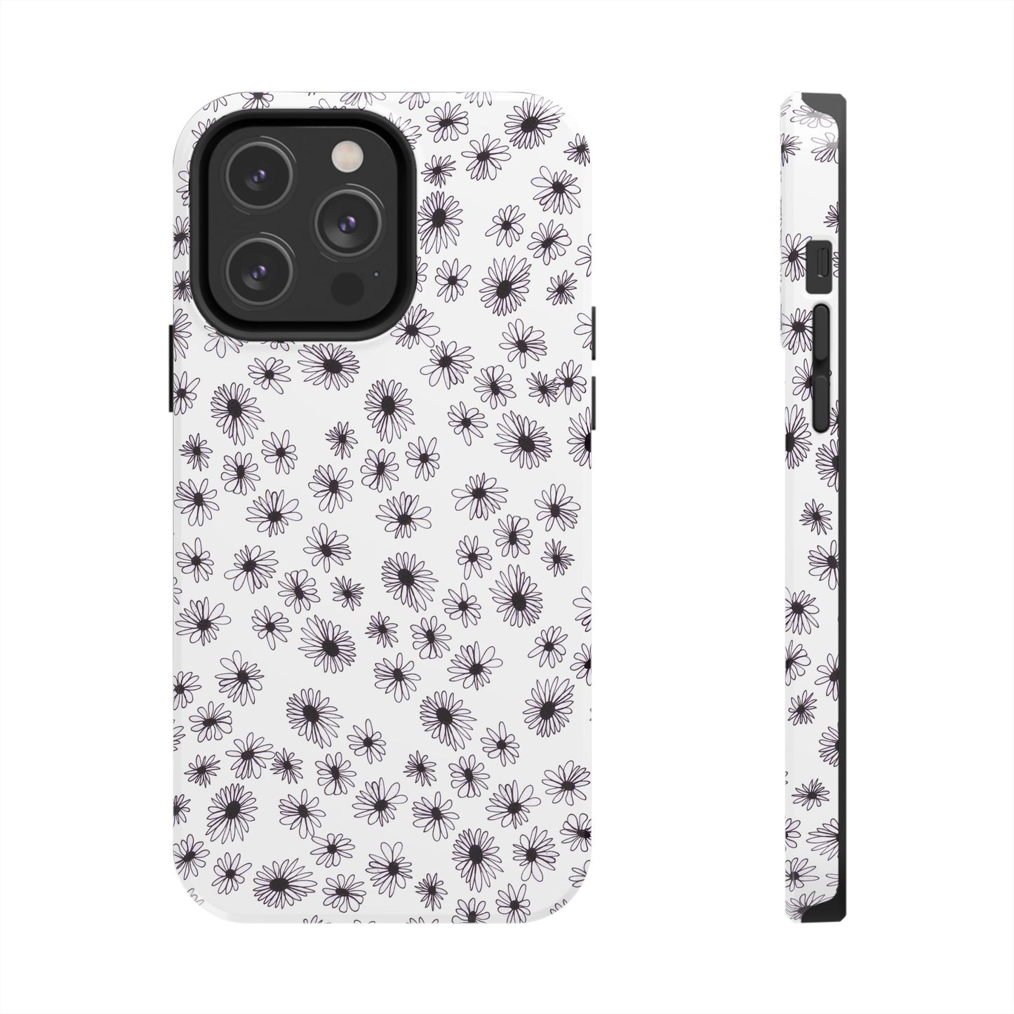 Random Daisy White / Black Phone Case
