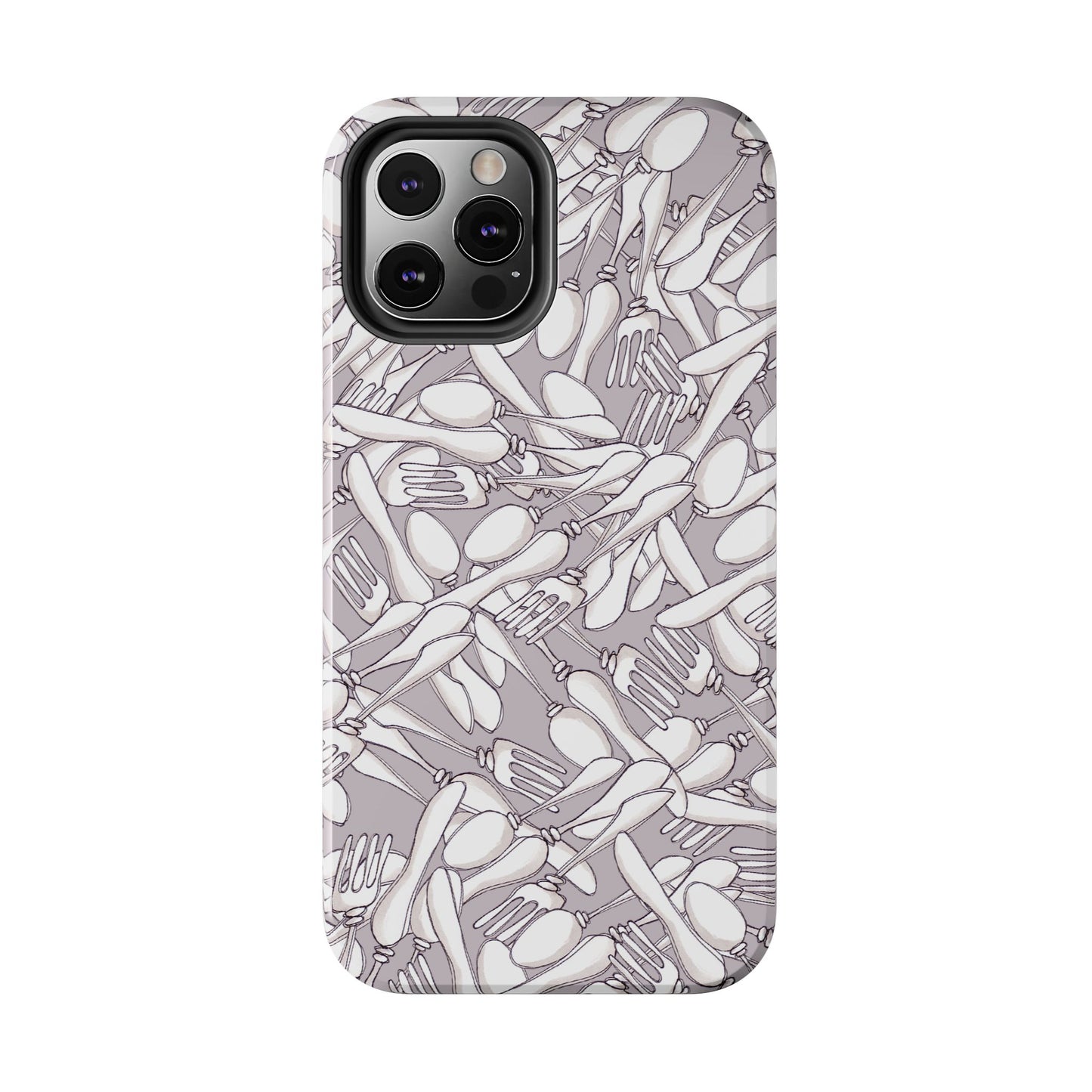 Silverware Wars Silver Phone Case