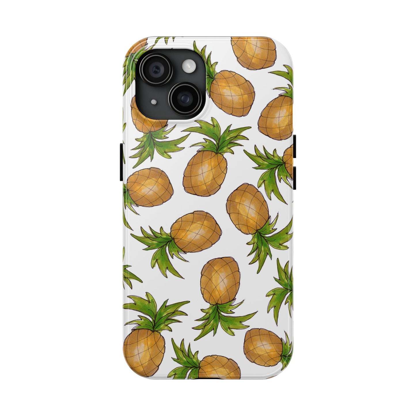 Pineapple Toss White Phone Case