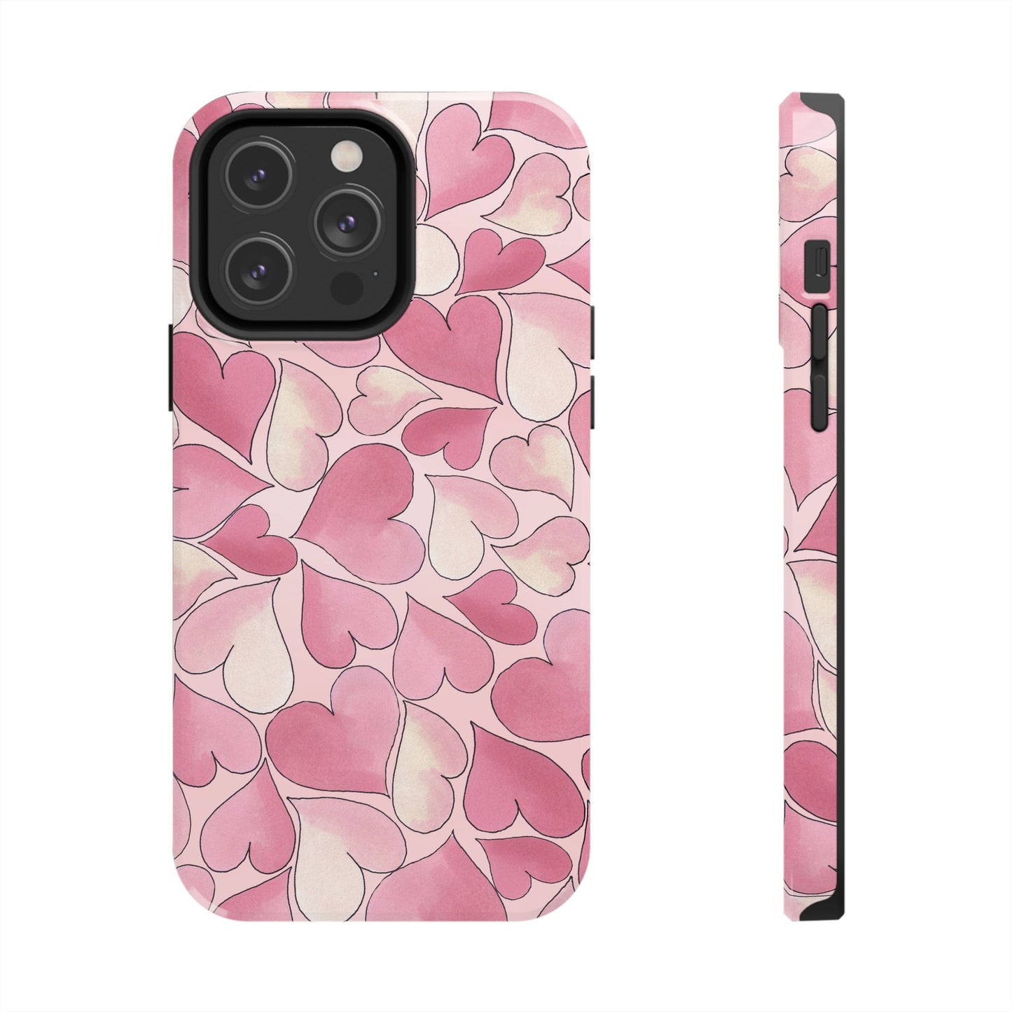 Hearts Pink Sky Phone Case