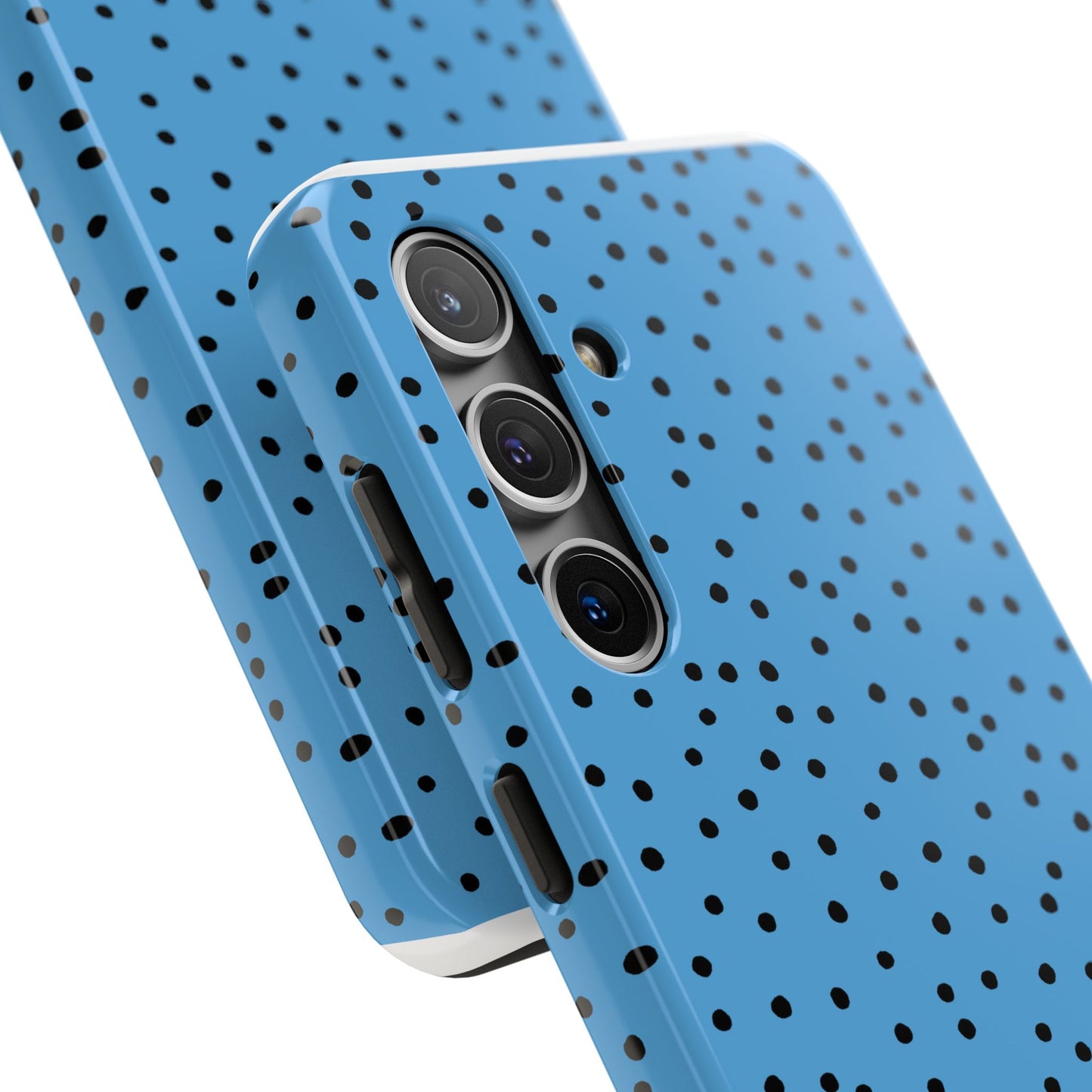Dinky Dots Turquoise / Black Phone Case
