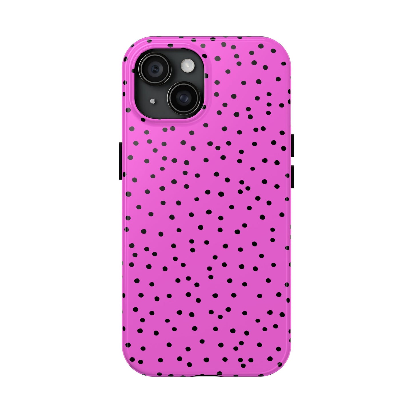 Dinky Dots Hot Pink / Black Phone Case