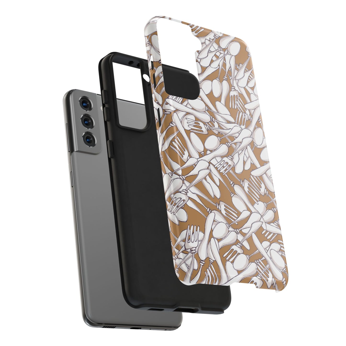 Silverware Wars Brown Phone Case