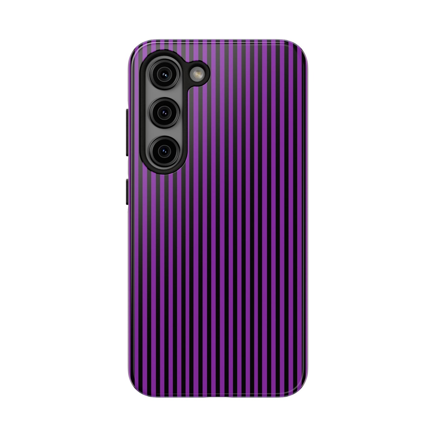 Stripe Purple / Black Phone Case