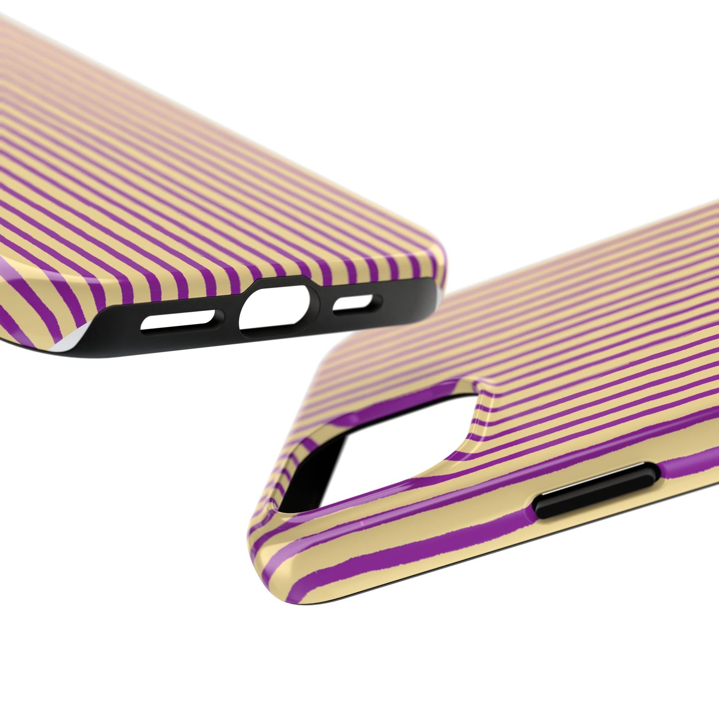 Stripe Yellow / Purple Phone Case