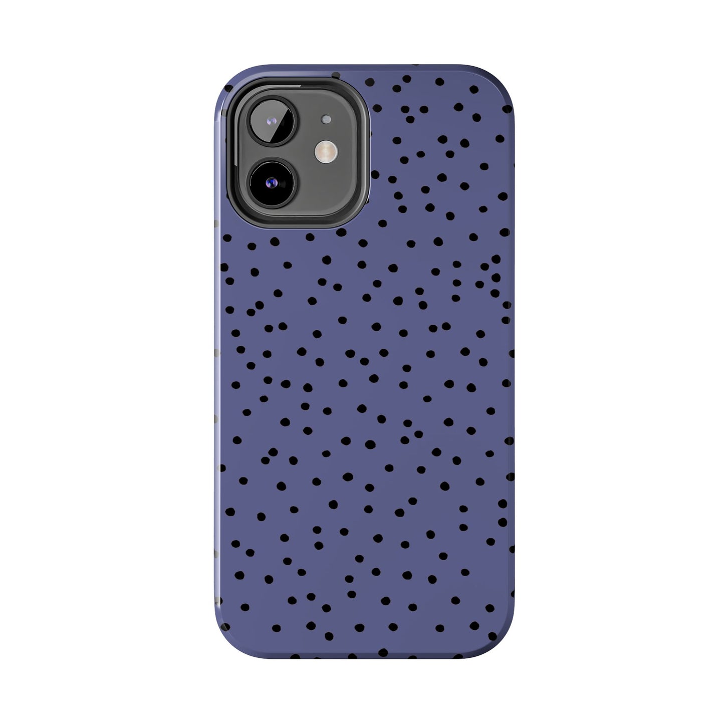 Dinky Dots Blue / Black Phone Case