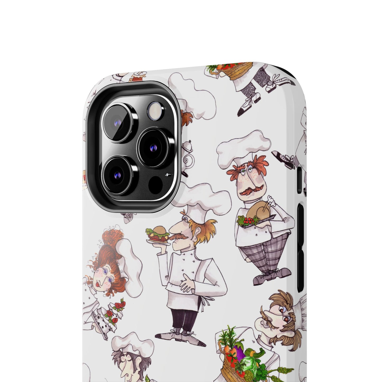 Tossed Chefs White Phone Case