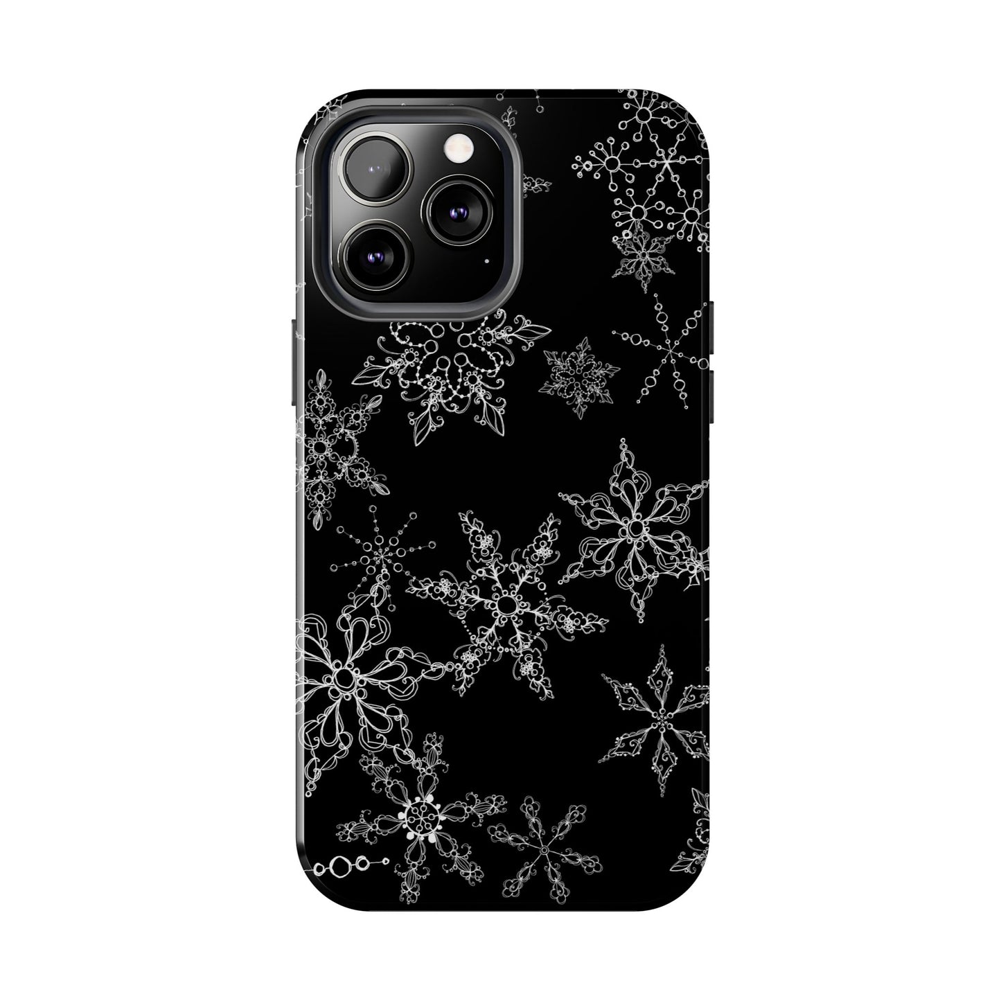 Random Flakes Black Phone Case