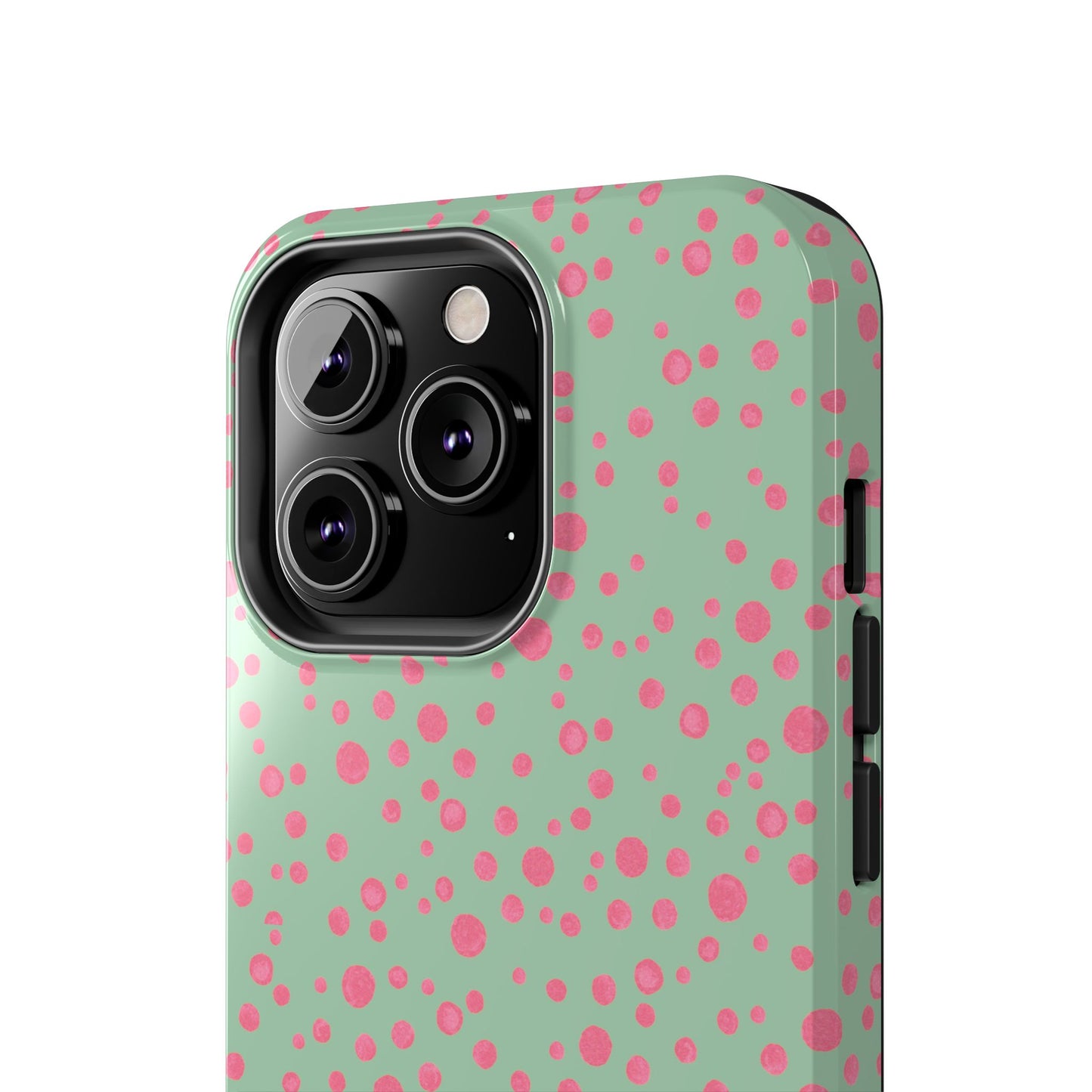 Balloon Dots Sage / Pink Phone Case