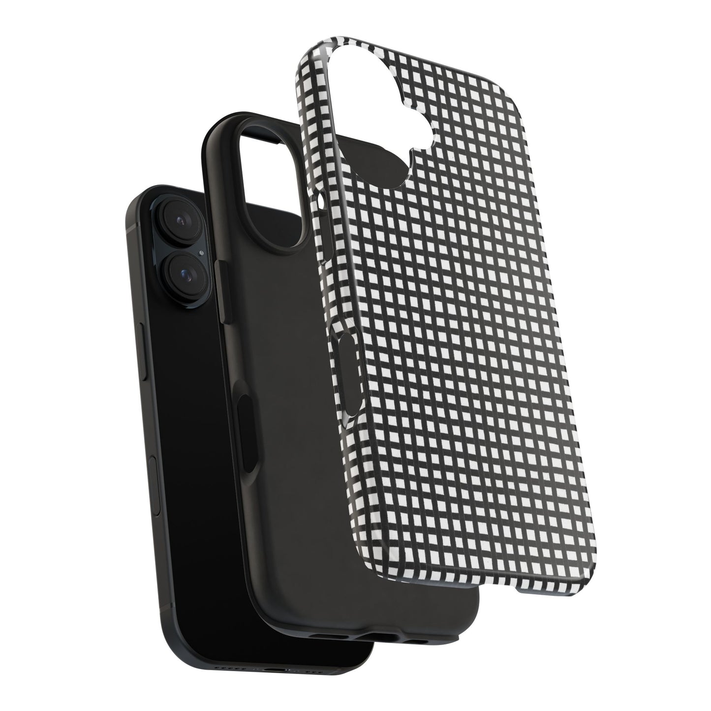 Chipper Check Black / White Phone Case