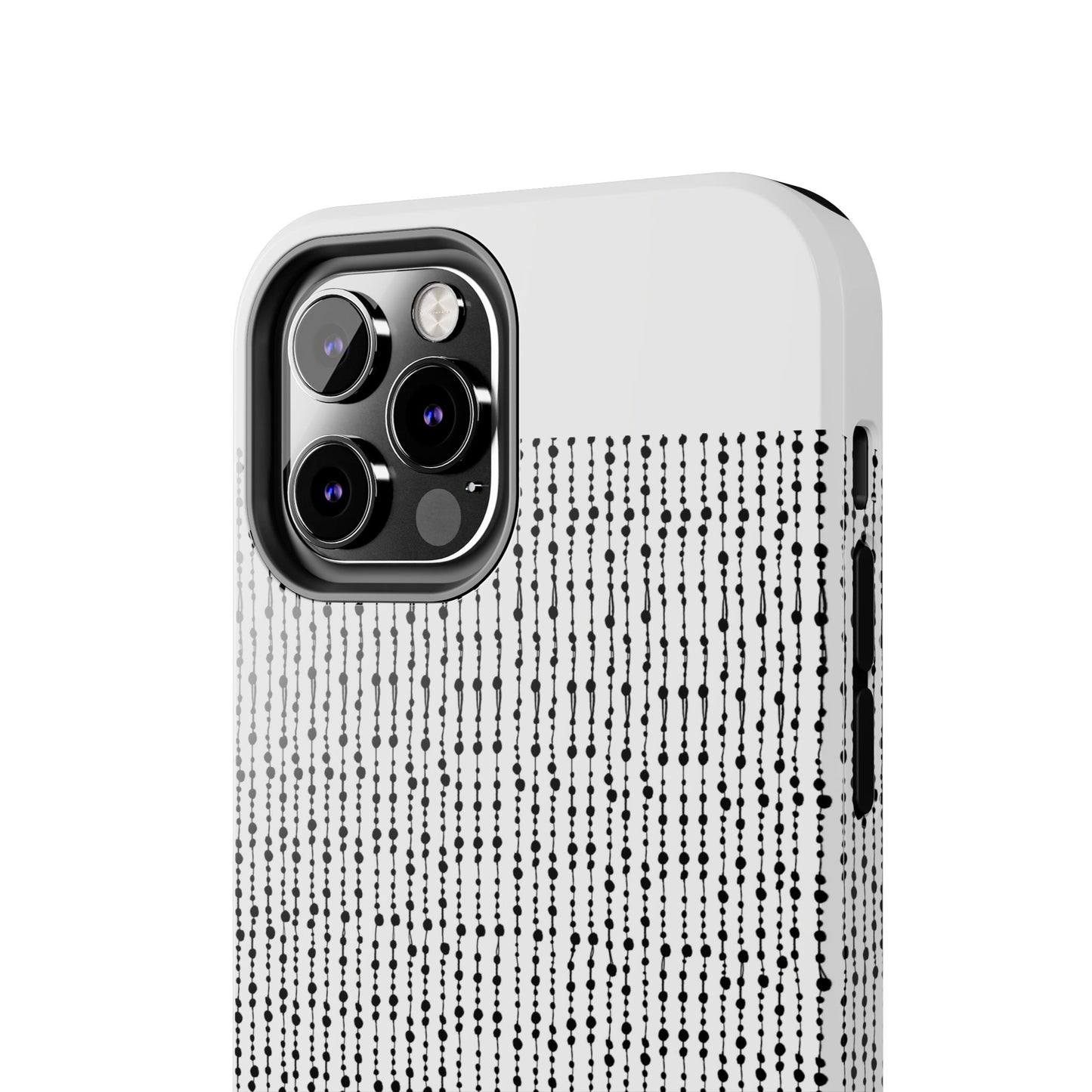 Beaded Curtain White / Black Phone Case