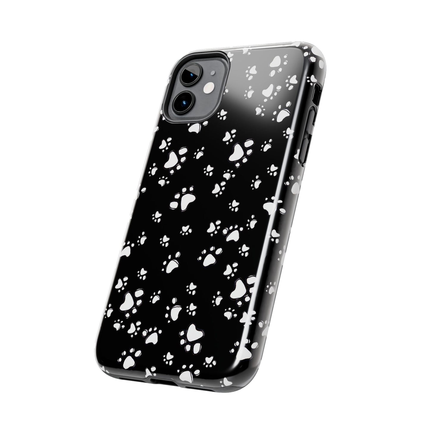 Paw Flakes Black Phone Case