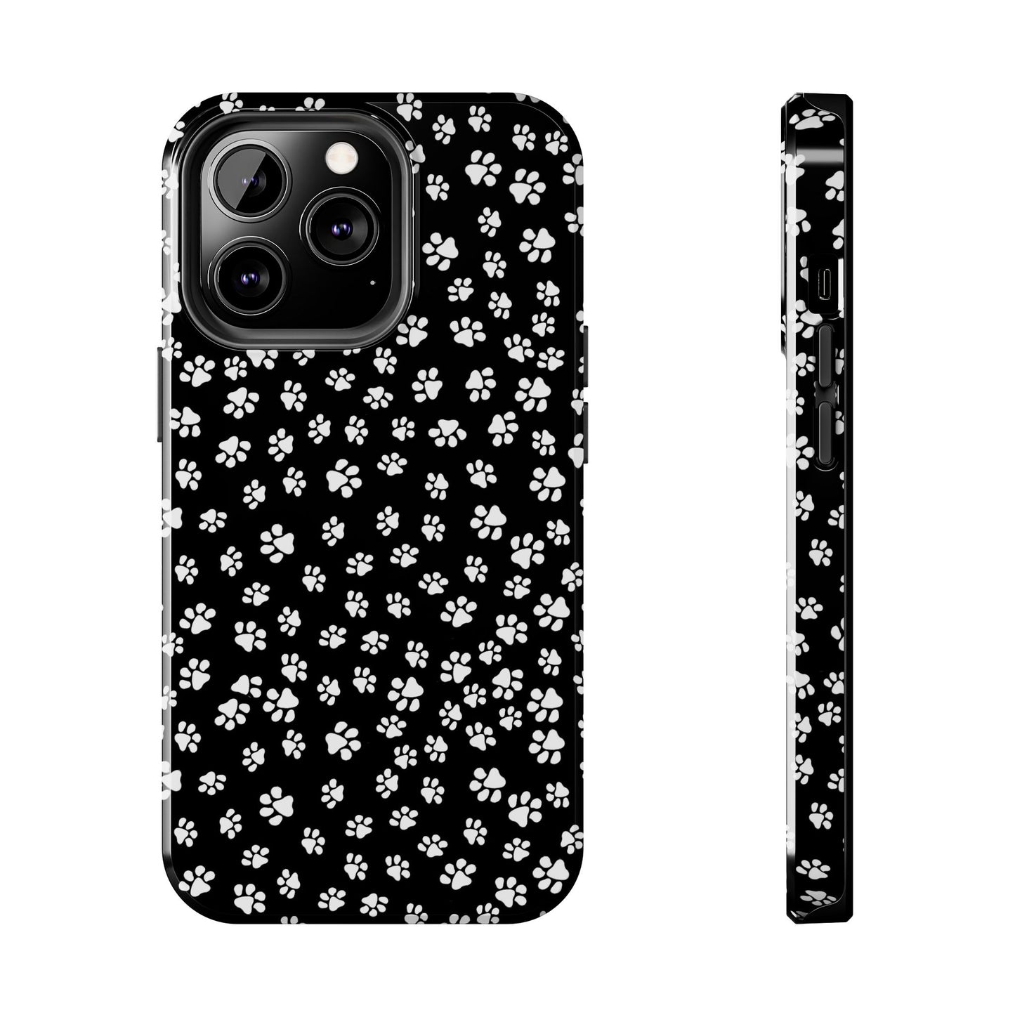 Little Paws Black / White Phone Case