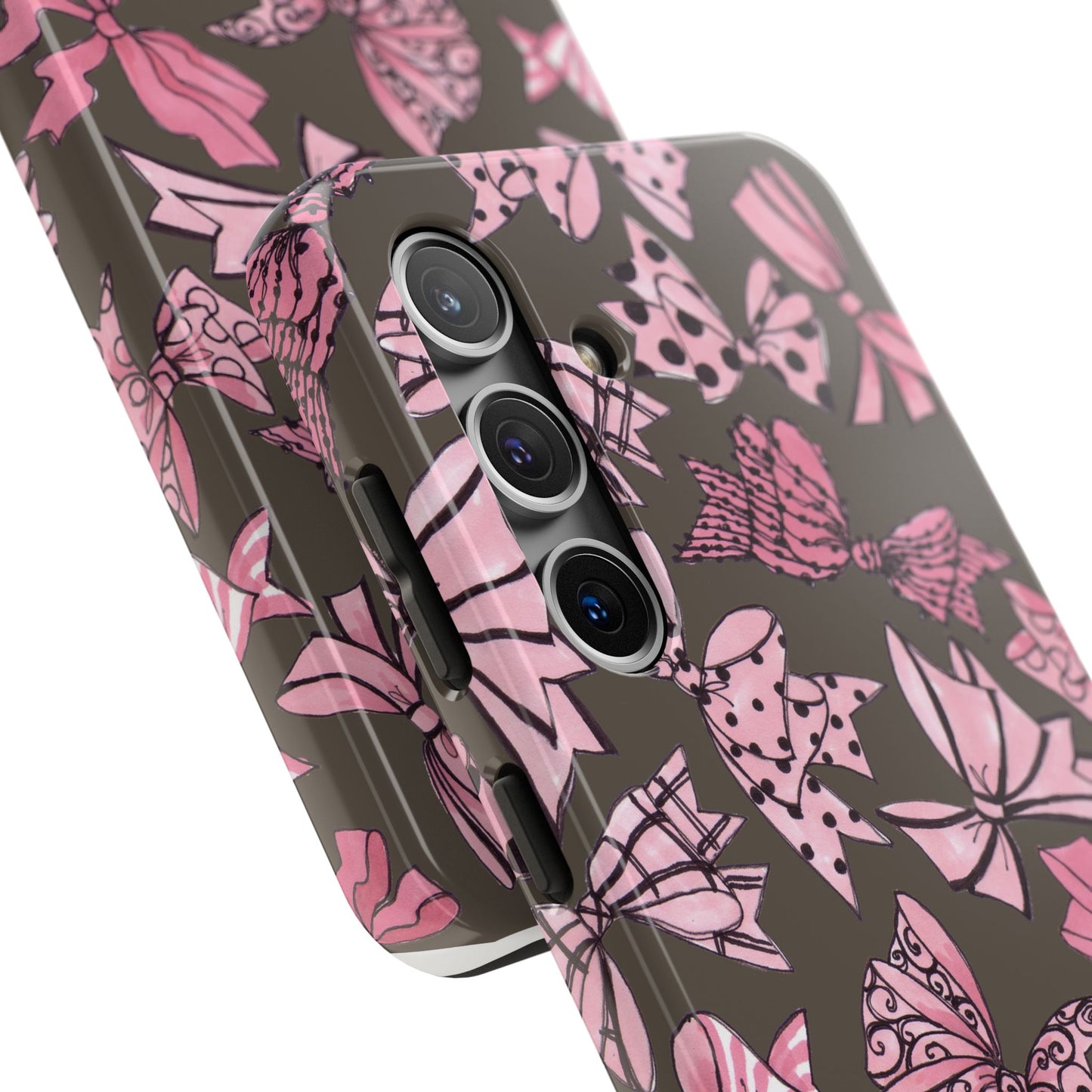 Blushing Bows Mocha Phone Case