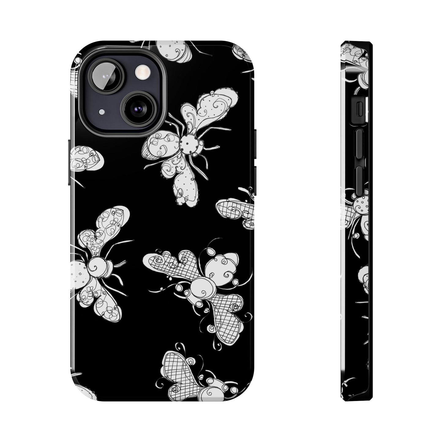 Busy Bee Black Phone Case