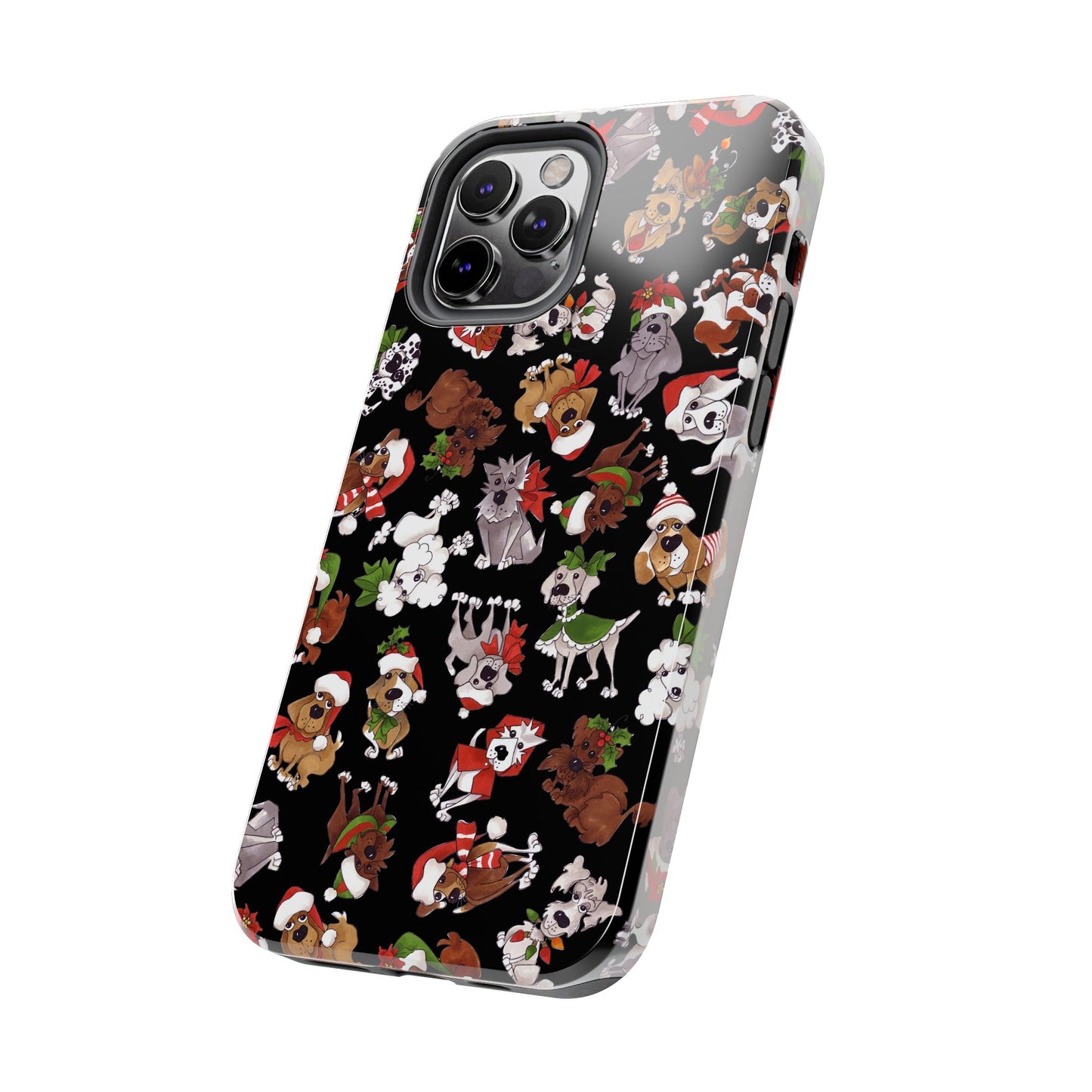 Doggie Toss Black Phone Case