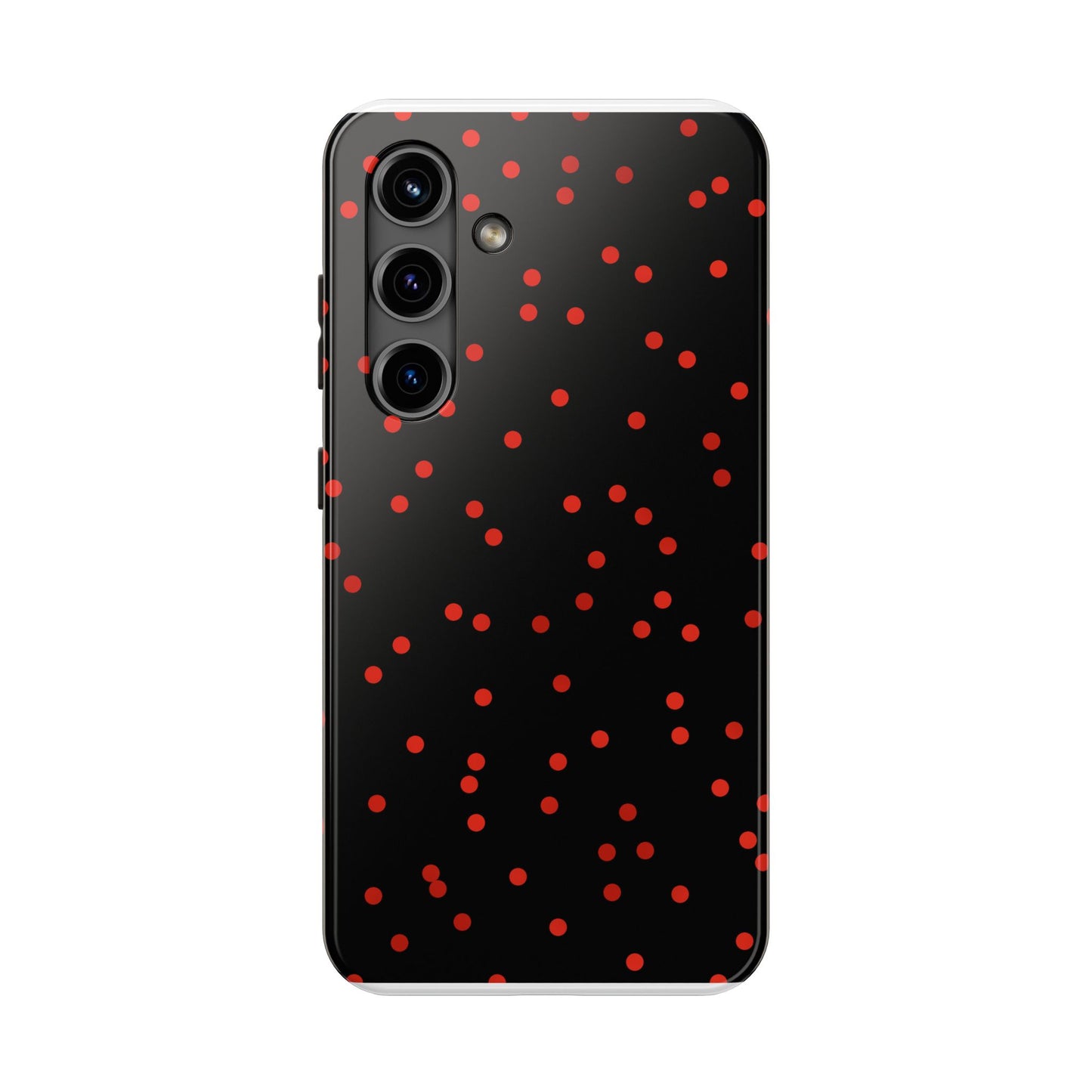Space Dots Black / Red Phone Case