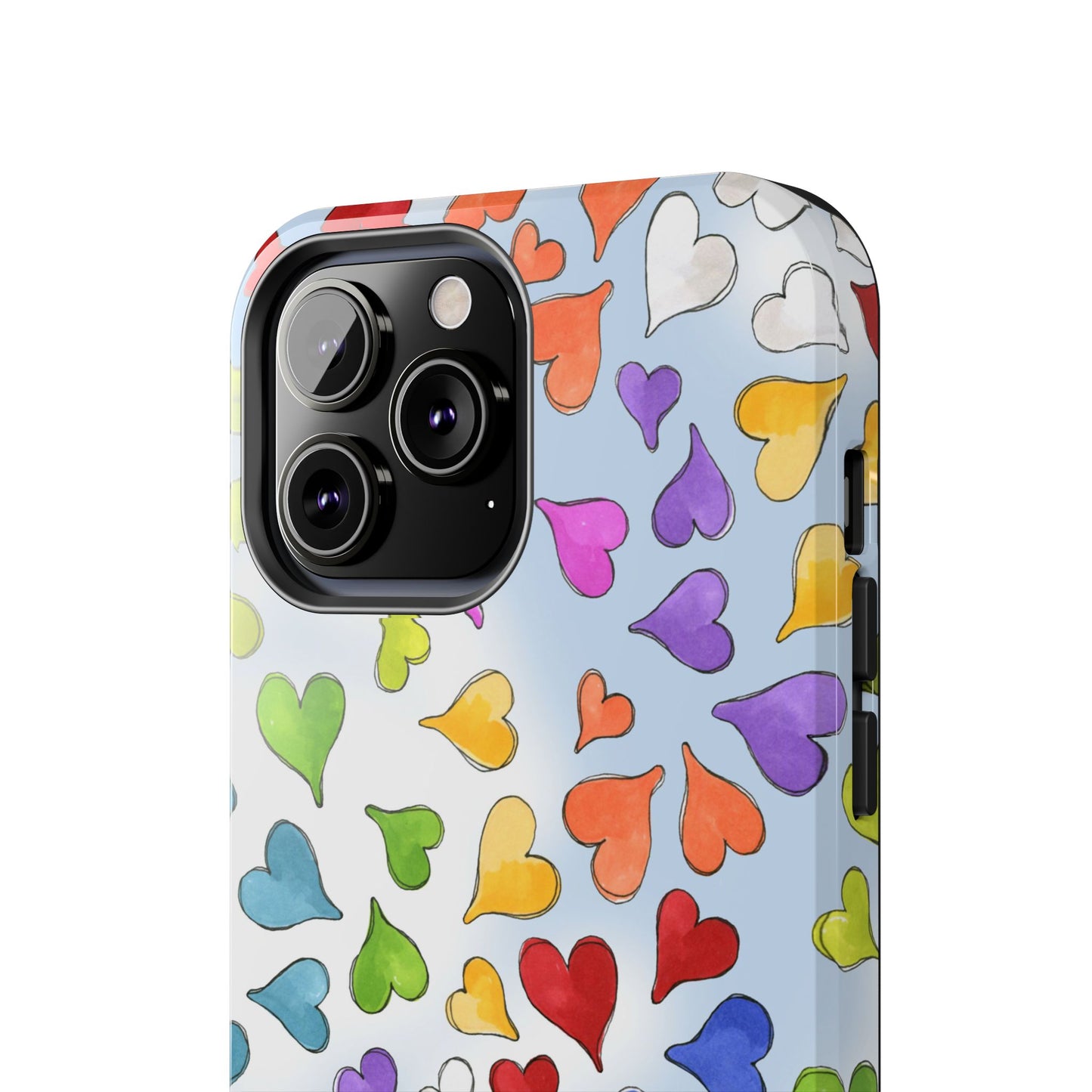 Happy Hearts Blue Sky Phone Case