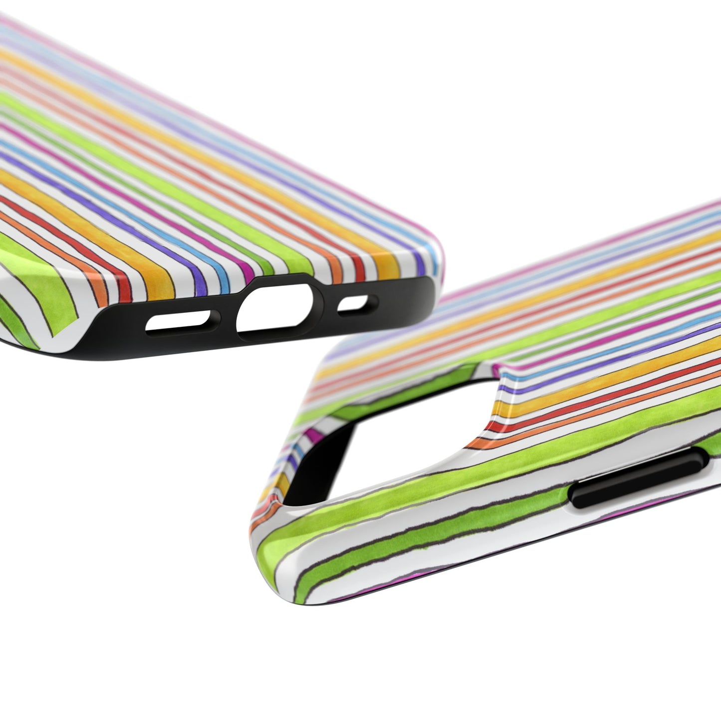Stripe Fancy White Phone Case