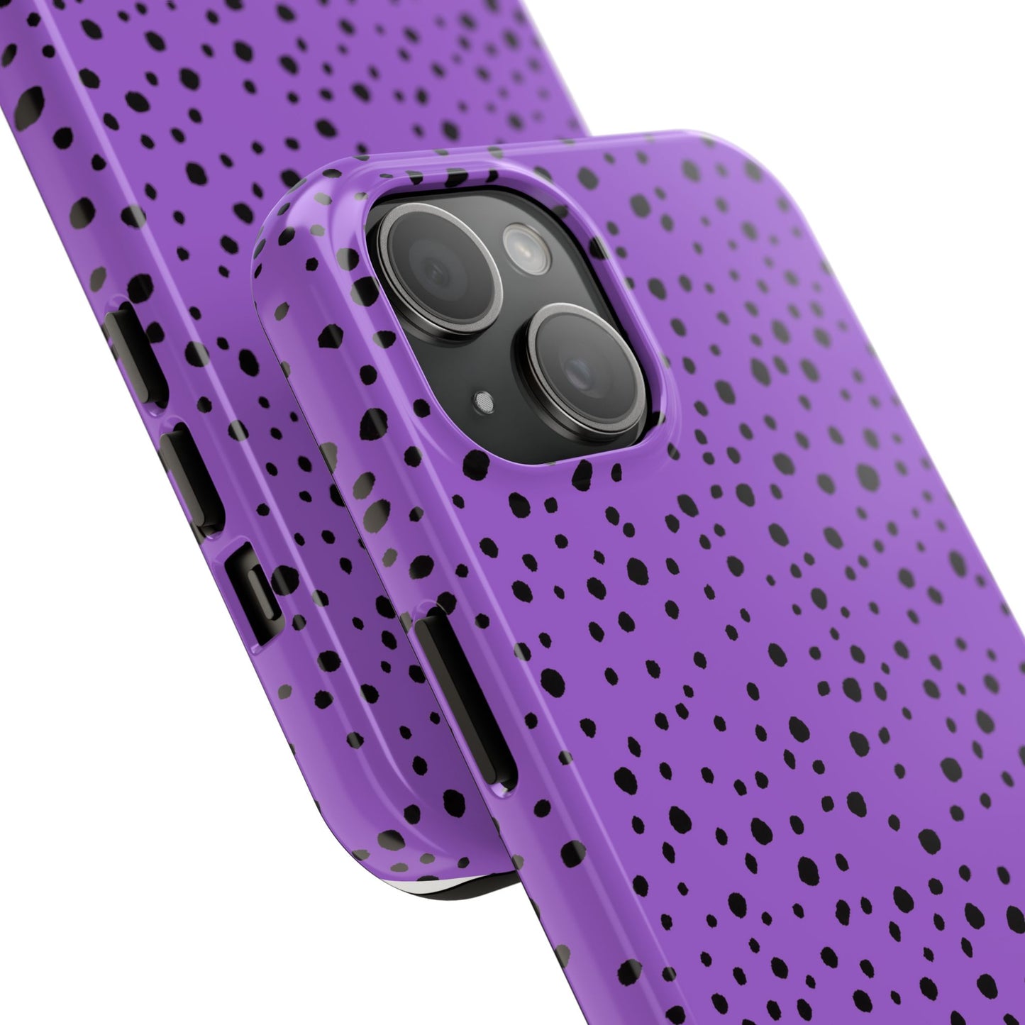 Pepper Dots Purple / Black Phone Case