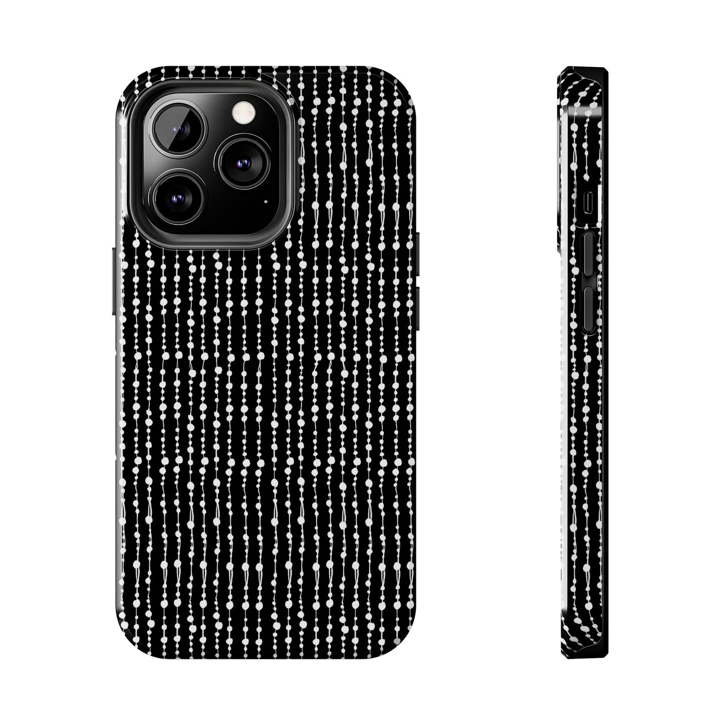 Beaded Curtain Black / White Phone Case