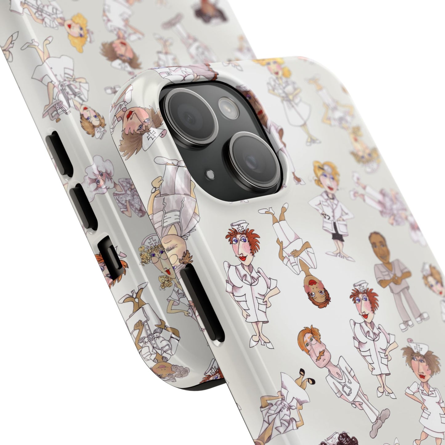 Tossed Nurses Gray Phone Case