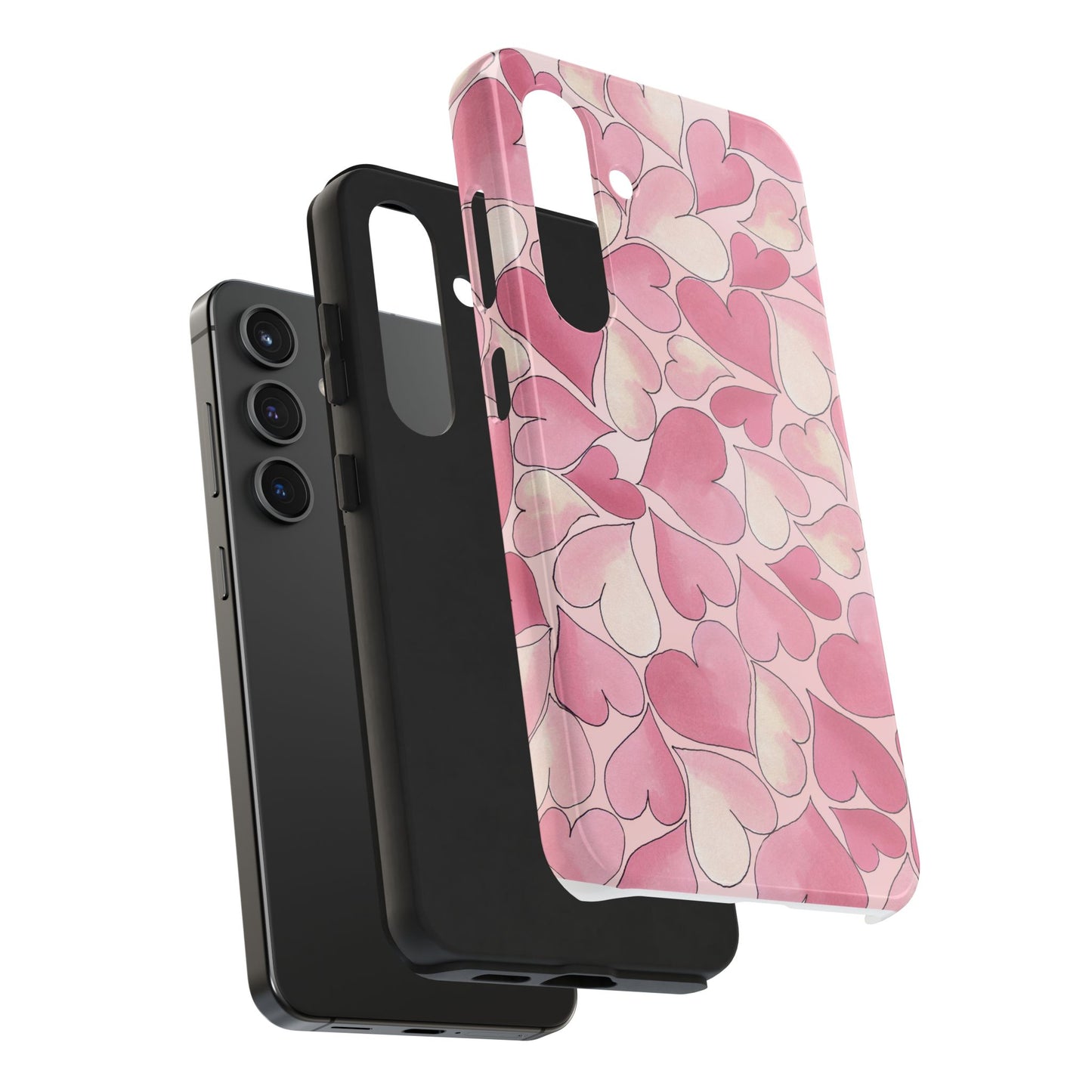 Hearts Pink Sky Phone Case