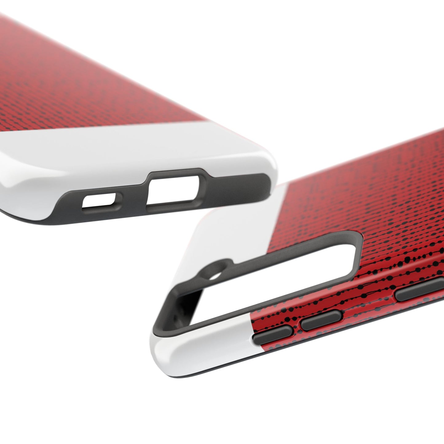 Beaded Curtain Red / Black Phone Case