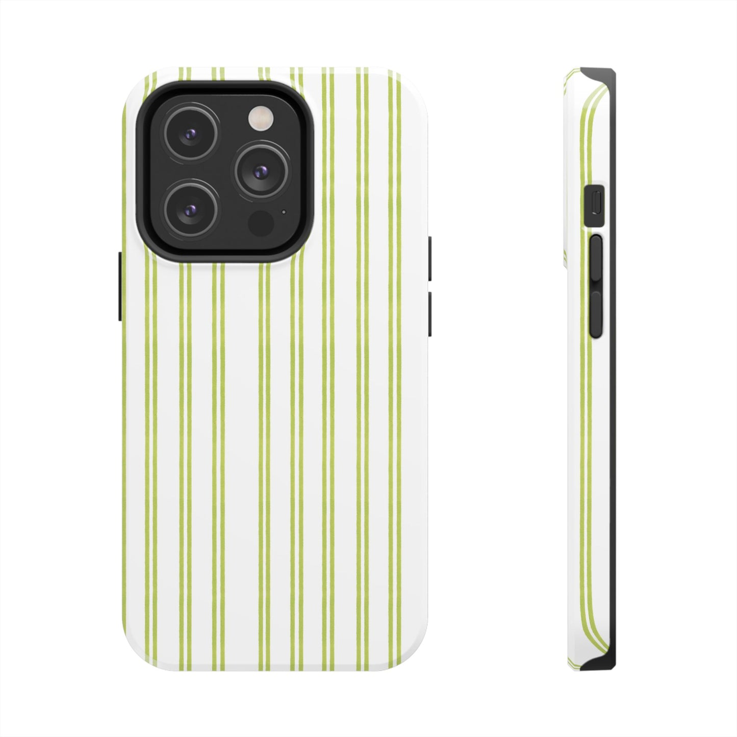 Green Double Stripe Phone Case