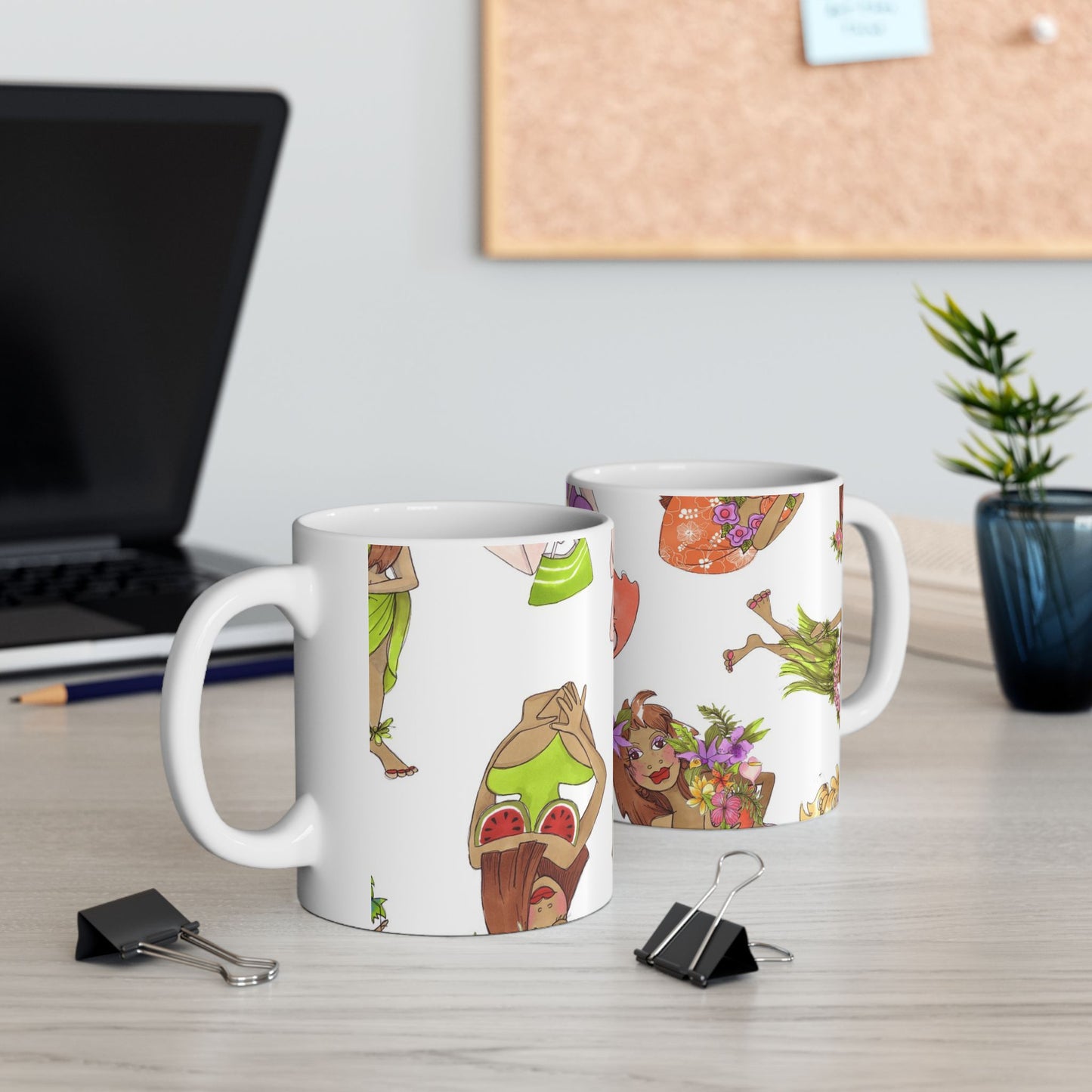 Island Toss White Cup