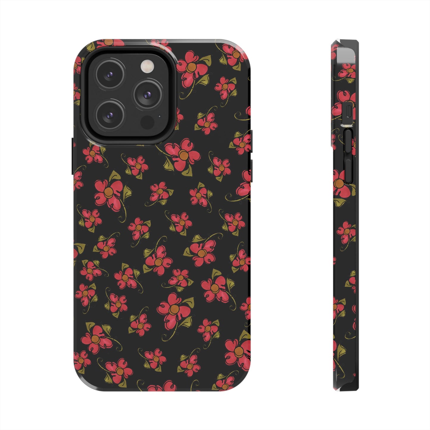 Daisy Caper Black Phone Case