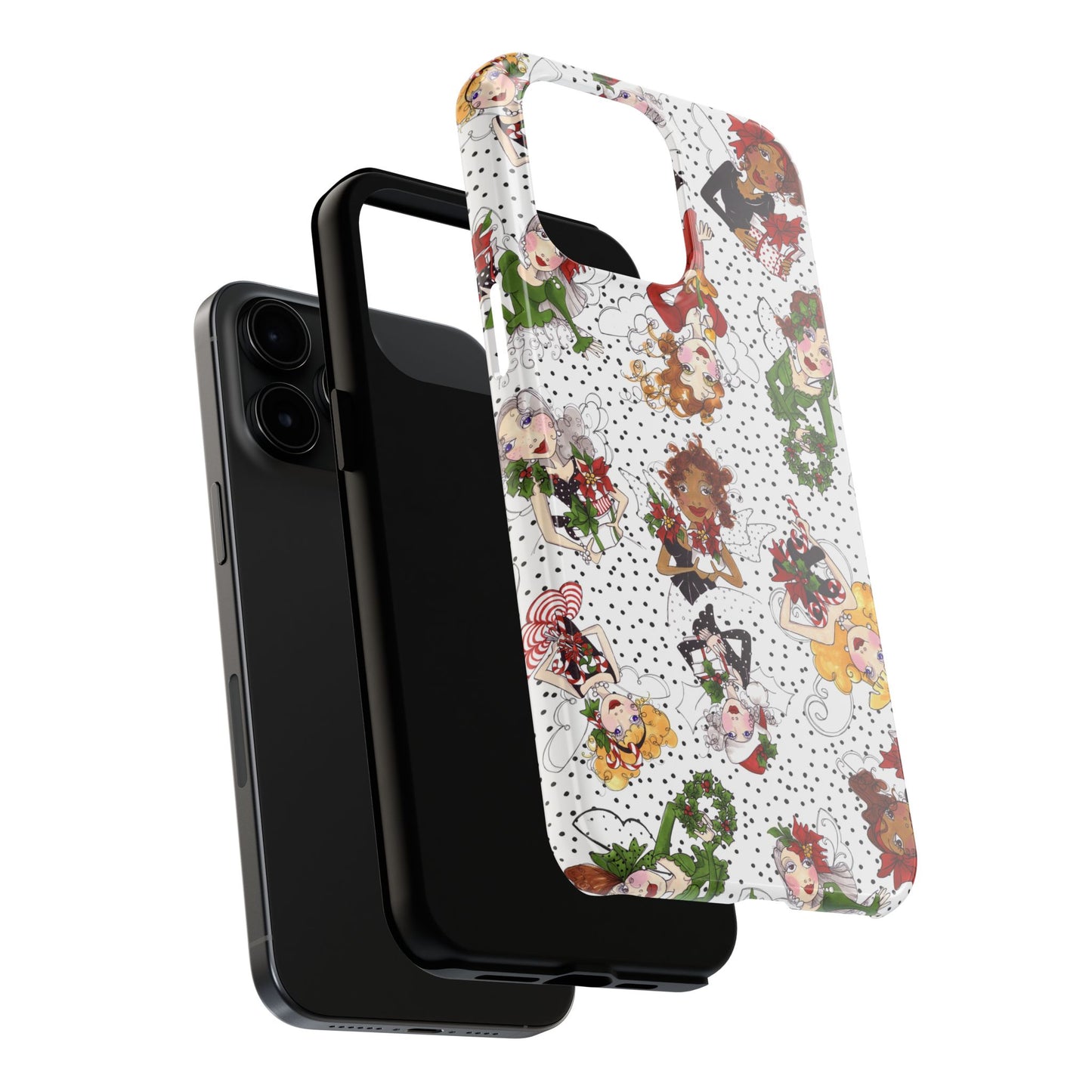 Fairy Toss White / Black Phone Case