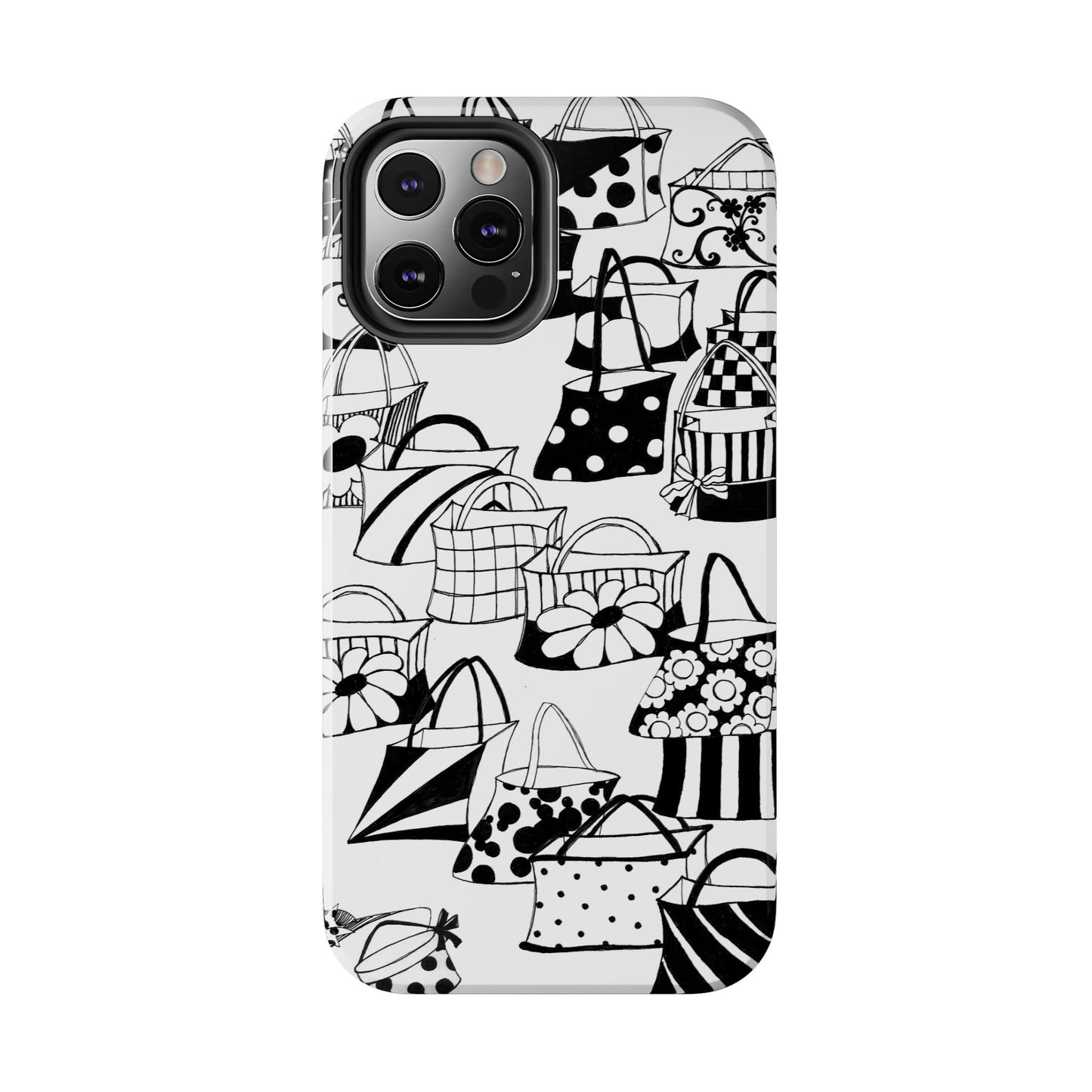 Totes White / Black Phone Case