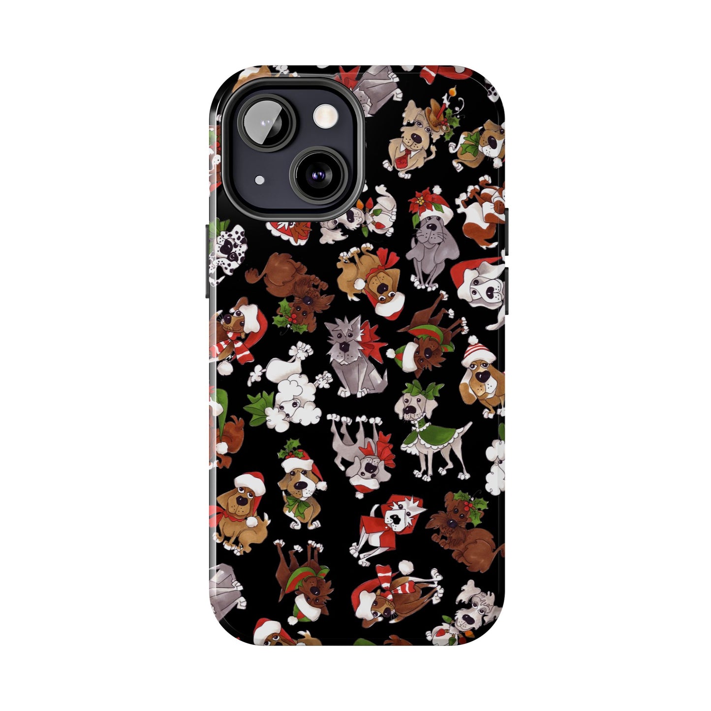 Doggie Toss Black Phone Case